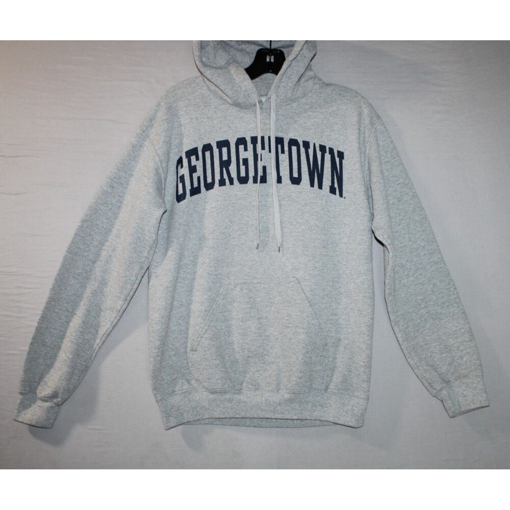 Fanatics Georgetown Hoodie Mens Small Pull Over Sweatshirt Gray Casual College